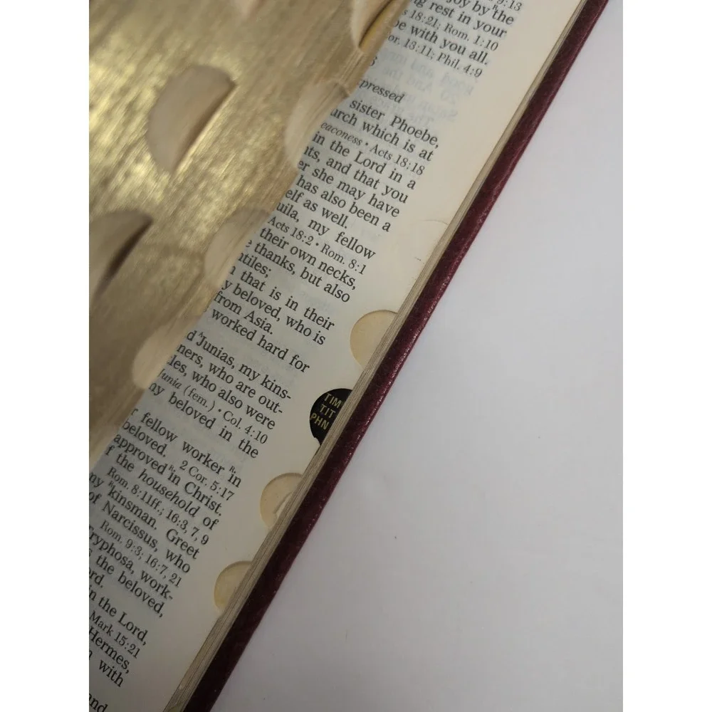 RARE 1979 LOCKMAN🚨The Open Bible Nelson Maroon Genuine Leather NASB Red Letter